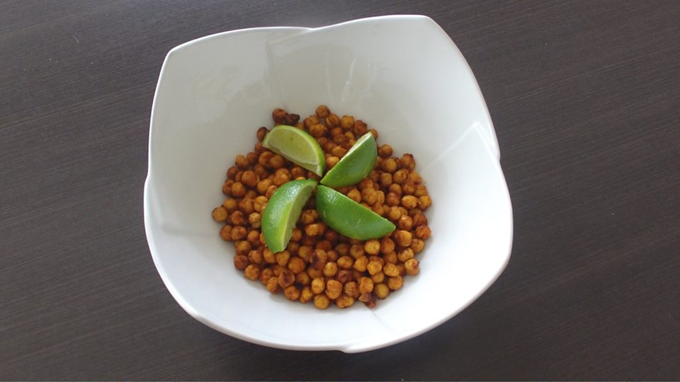 Spicy Citrus Roasted Chickpeas