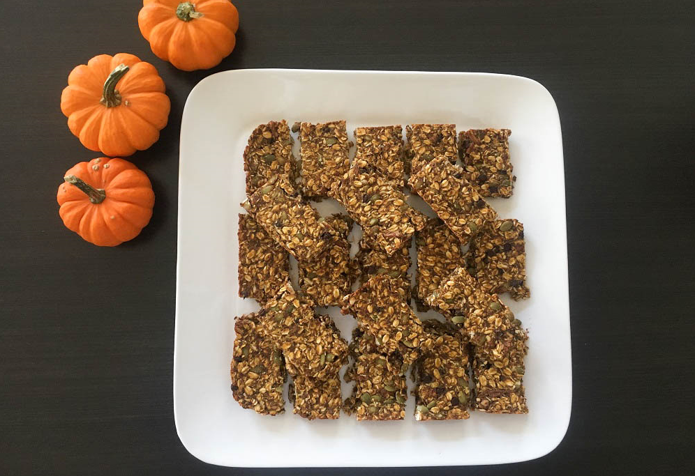 Pumpkin Nut Granola Bars