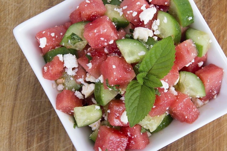 Watermelon Basil Salad