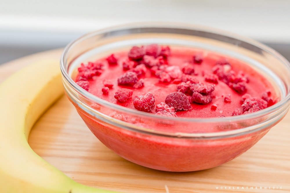 Raspberry Banana Sorbet