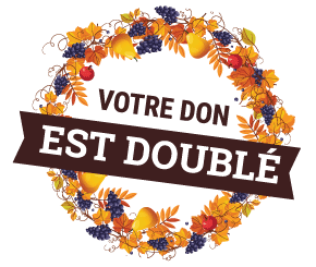 Votre don est doublé